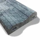 Dubbelvågskudde i Memory Xform 11 cm hög Tillverkad i Italien - Lockig Viadurini