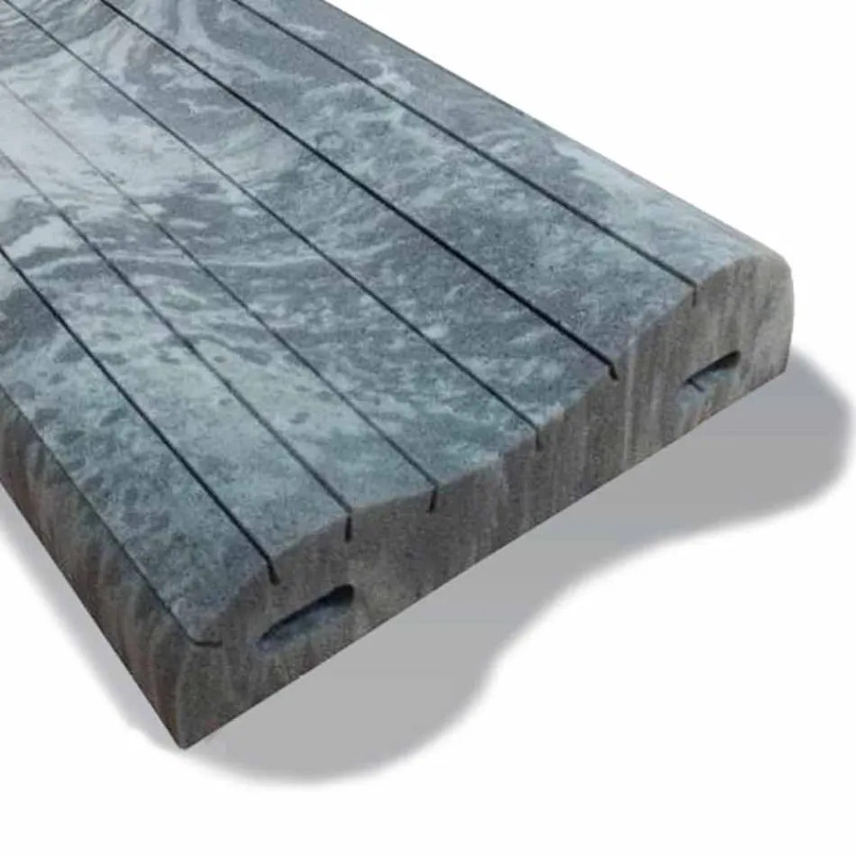 Dubbelvågskudde i Memory Xform 11 cm hög Tillverkad i Italien - Lockig Viadurini