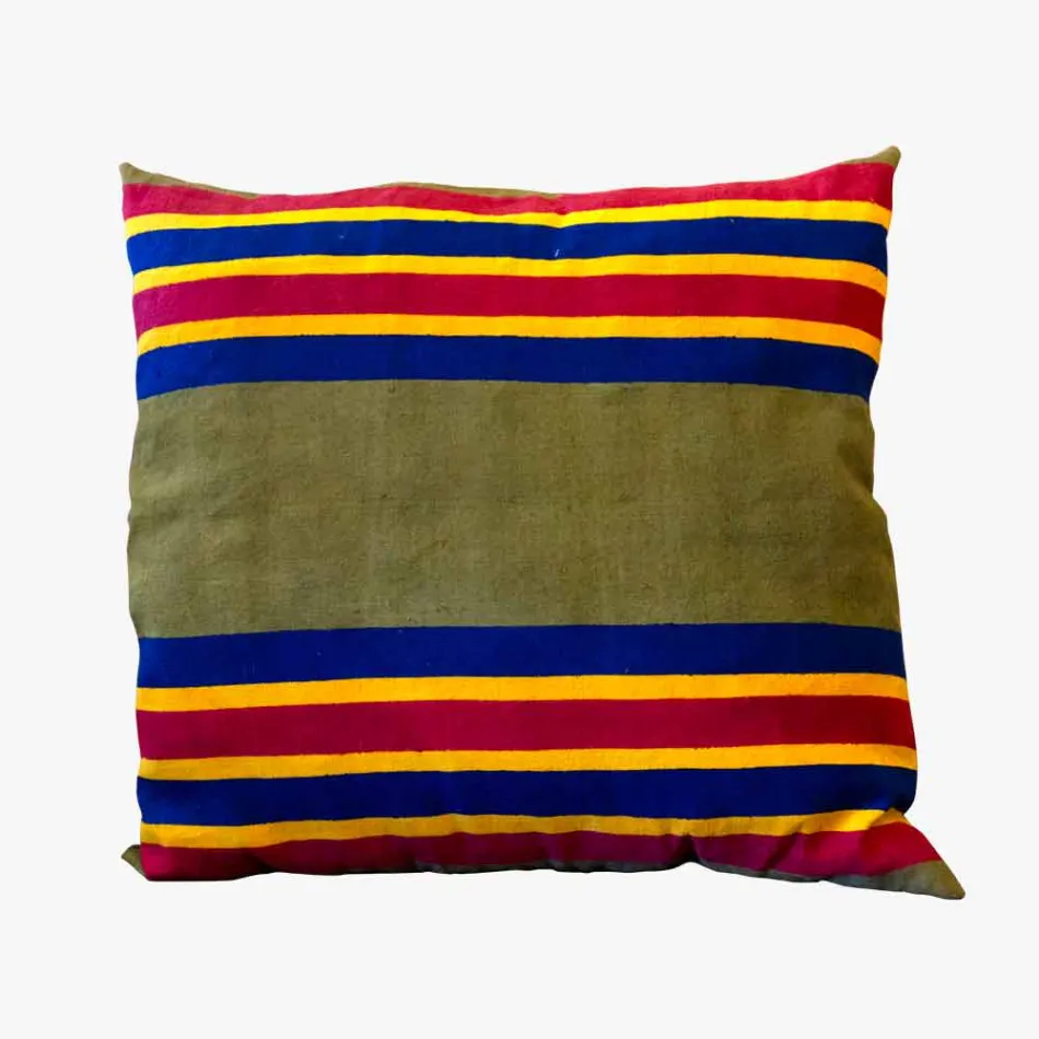 Konstnärlig italiensk hantverkskudde unik bit handmålad - Viadurini av Marchi Viadurini