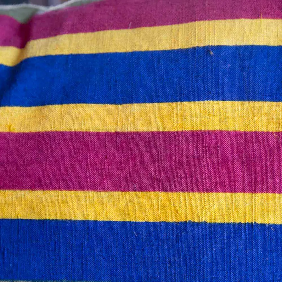 Handmålad italiensk konstnärlig kudde unikt stycke - märken Viadurini