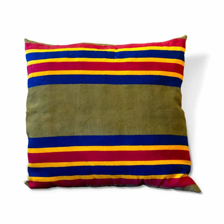 Handmålad italiensk konstnärlig kudde unikt stycke - märken Viadurini