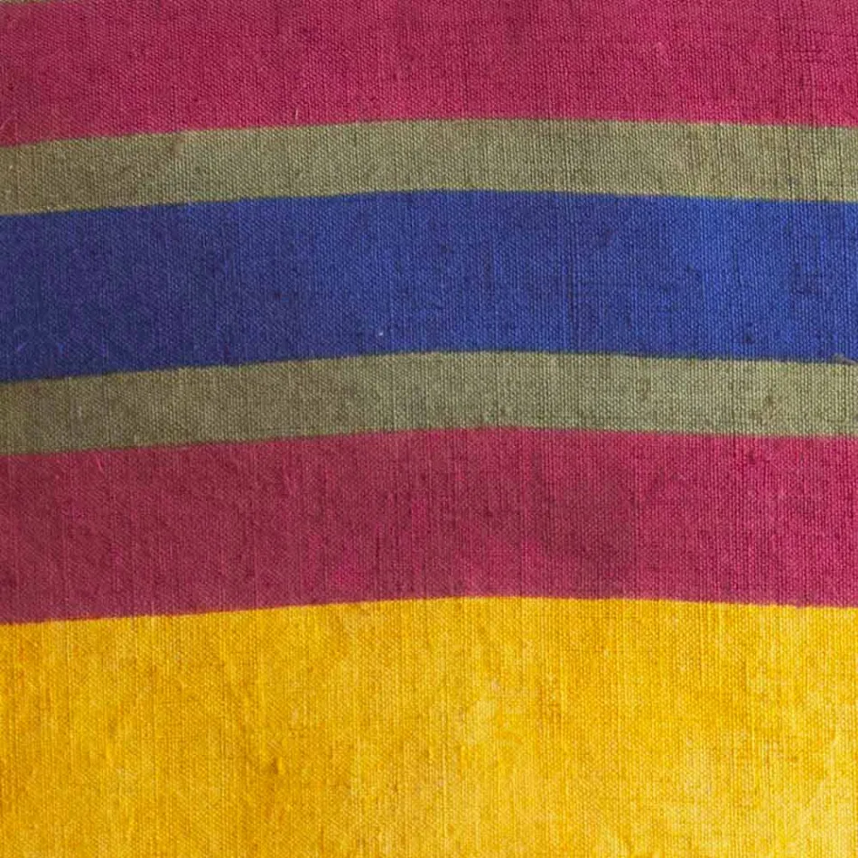 Unik handmålad italiensk hampkudde - märken Viadurini