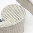Garden Daybad i Polyrattan Fiber 2 Elements - Kvinna Viadurini