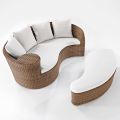 Garden Daybad i Polyrattan Fiber 2 Elements - Kvinna