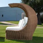 Design Daybed i lyxvävd syntetisk rotting - Yves Viadurini