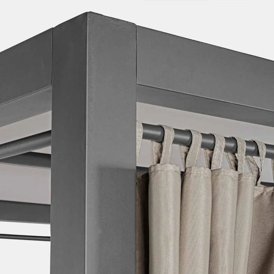 Utomhus Daybed i Textilene och Aluminium med vilande ryggstöd - Anastasia Viadurini