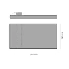 Lyxig design dubbel utomhusdagbädd tillverkad i Italien - Emanuela Viadurini