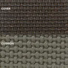 Lyxig rund dagdesign trädgårdssäng med parasoll - Ulm Moon från Vondom Viadurini