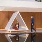 Lyxig trädgårdssäng i aluminium och tyg - Frame Vineyard av Vondom Viadurini