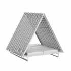 Lyxig trädgårdssäng i aluminium och tyg - Frame Vineyard av Vondom Viadurini