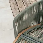 Teak, aluminium, rep och dynor för trädgården - Jacub Viadurini