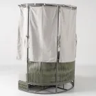 Teak, aluminium, ROPE+ Rope trädgårdsdagbädd med dynor - Arcangelo Viadurini