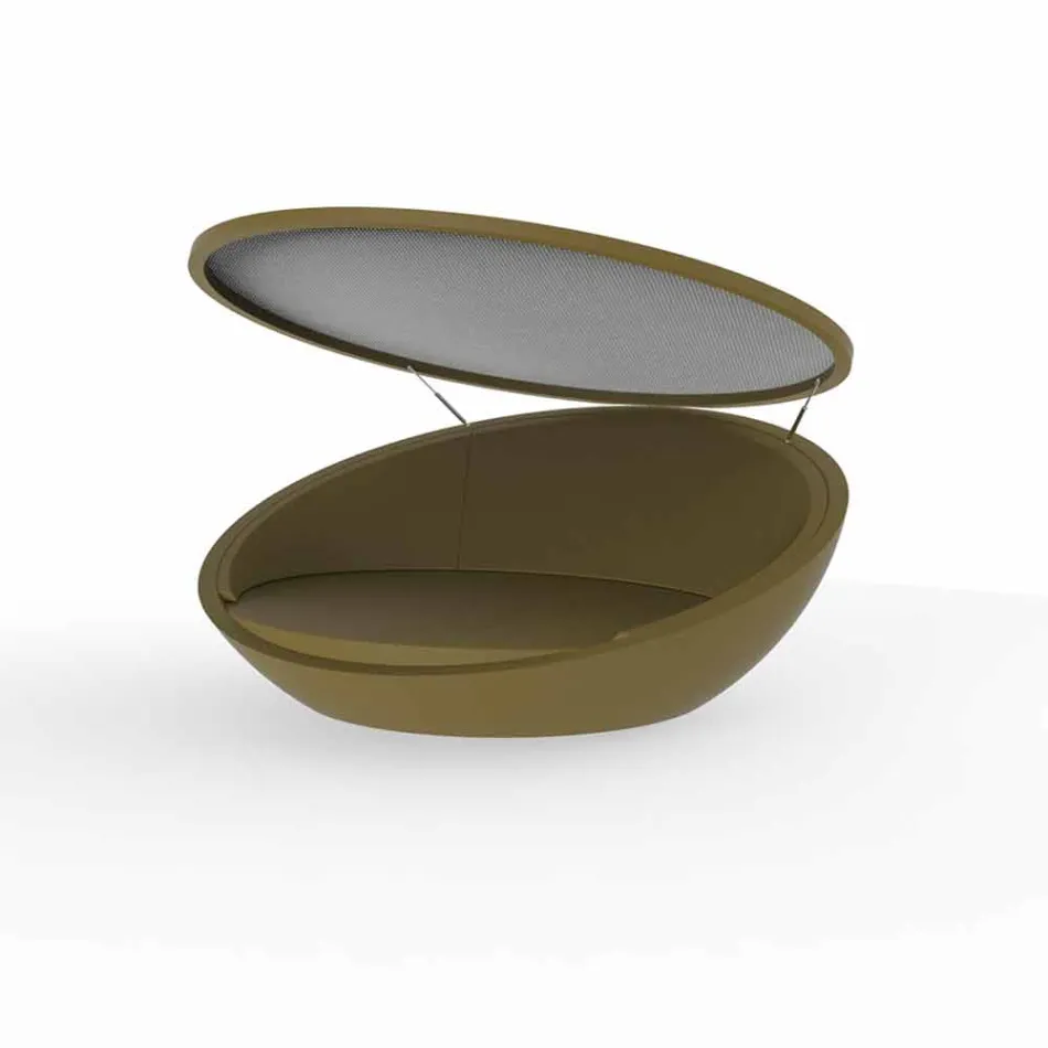 Modern design dagbädd Ulm av Vondom, i polyetenharts Viadurini