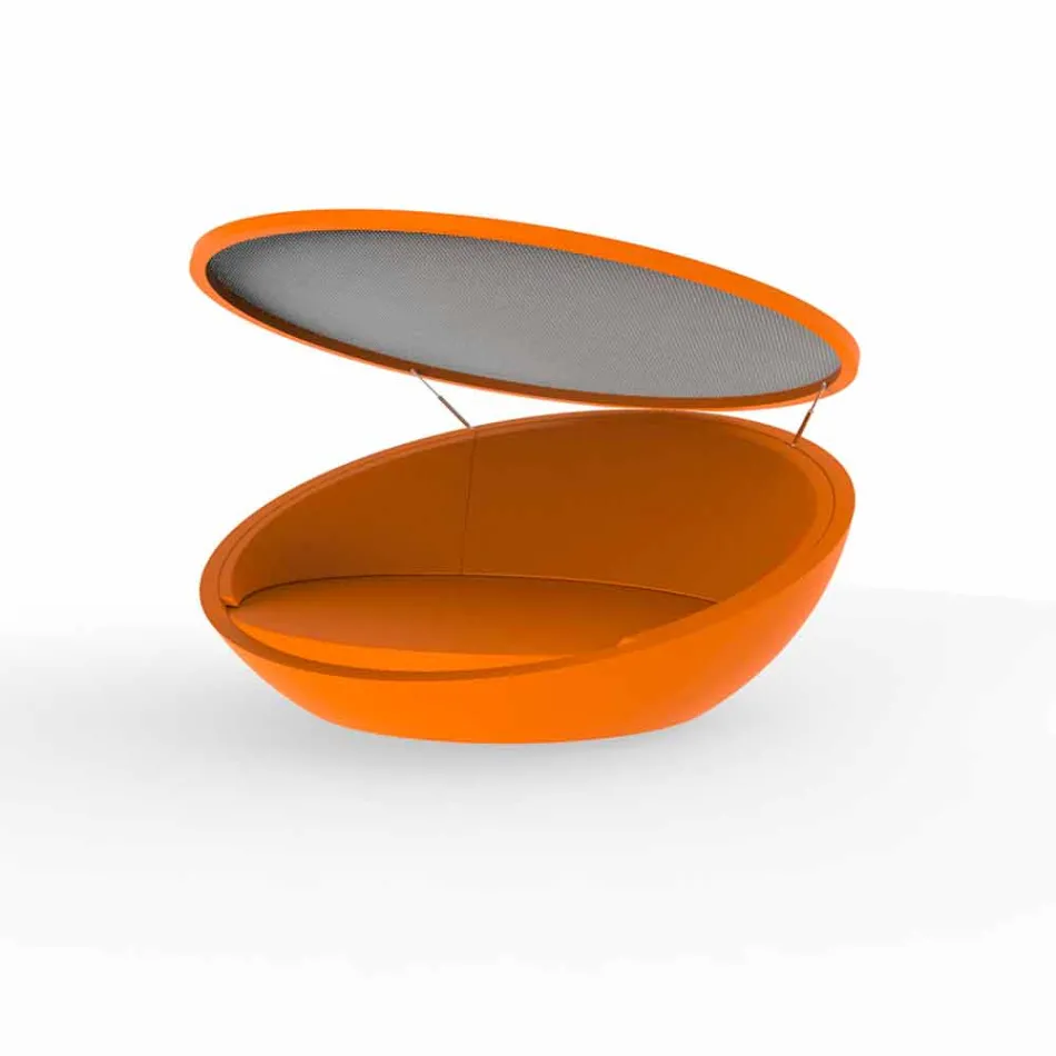 Modern design dagbädd Ulm av Vondom, i polyetenharts Viadurini