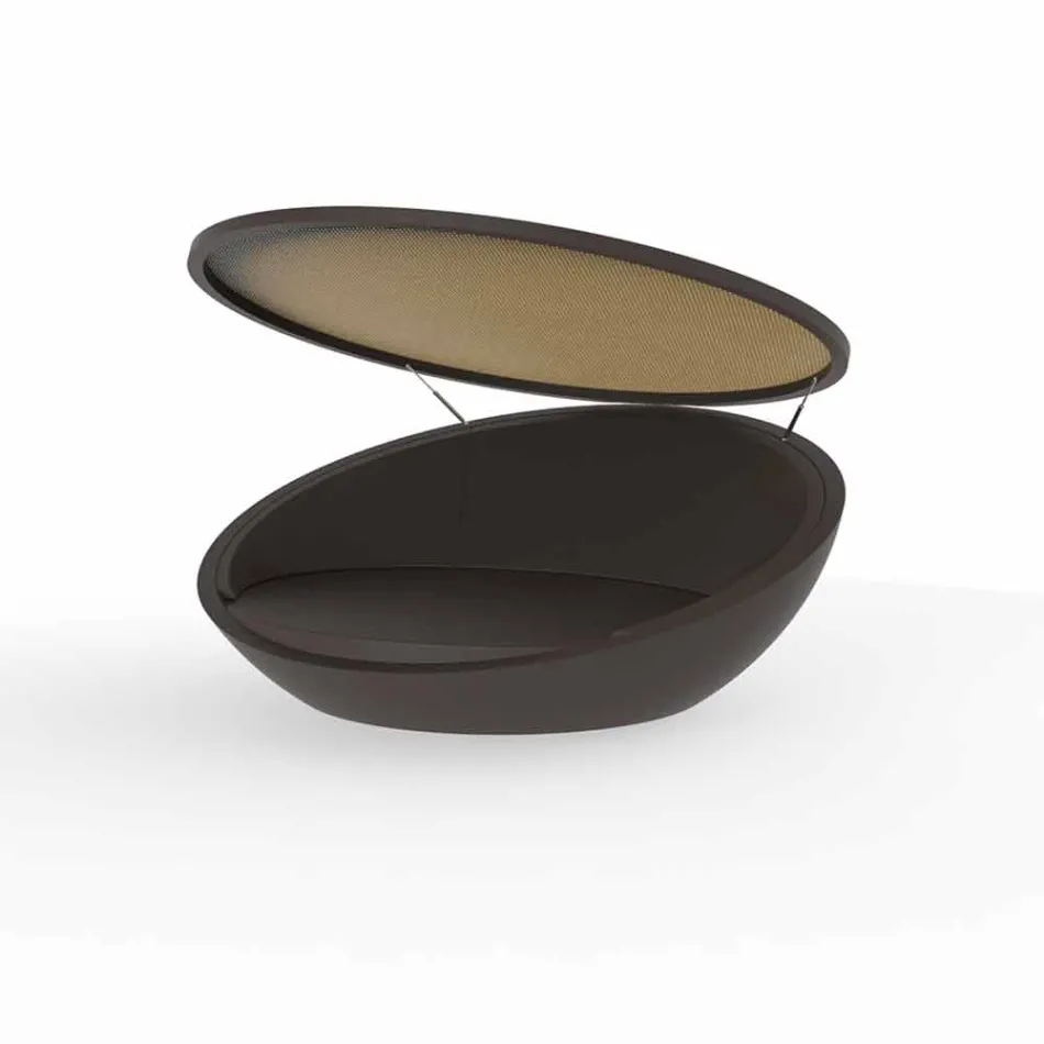 Modern design dagbädd Ulm av Vondom, i polyetenharts Viadurini