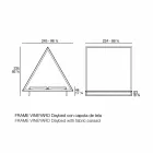 Utomhusdagbädd i aluminium och lyxigt designtyg - Frame Vineyard av Vondom Viadurini