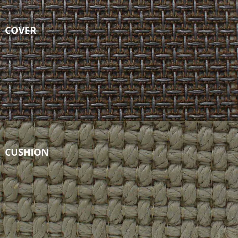 Utomhusdagbädd i aluminium och lyxigt designtyg - Frame Vineyard av Vondom Viadurini