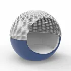 Lyxig trädgård Daybed rund design med flätat rep - Ulm Moon från Vondom Viadurini