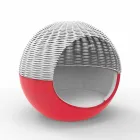 Lyxig trädgård Daybed rund design med flätat rep - Ulm Moon från Vondom Viadurini