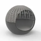 Lyxig trädgård Daybed rund design med flätat rep - Ulm Moon från Vondom Viadurini