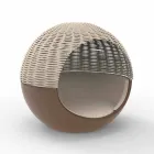 Lyxig trädgård Daybed rund design med flätat rep - Ulm Moon från Vondom Viadurini