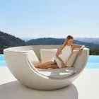 Daybed för utomhus lyxig cirkulär design i polyeten - Ulm Moon från Vondom Viadurini