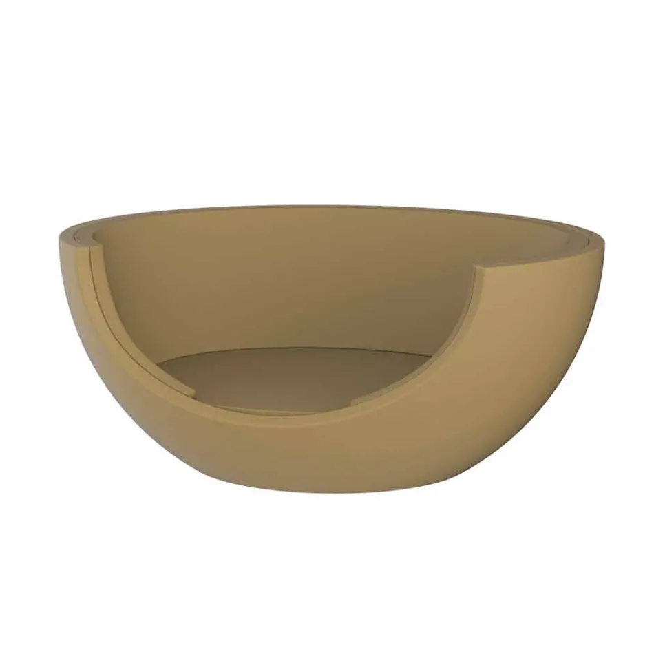 Daybed för utomhus lyxig cirkulär design i polyeten - Ulm Moon från Vondom Viadurini