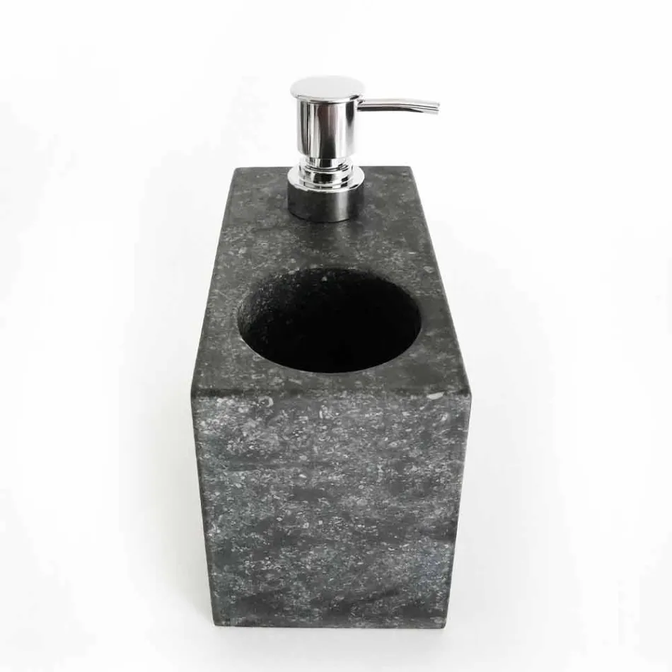 Flytande tvåldispenser med marmorglas tillverkad i Italien - Clik Viadurini