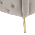 2 -sits soffa klädd i sammet med järnfötter - Annetta Viadurini