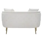 2 -sits soffa klädd i sammet med järnfötter - Annetta Viadurini