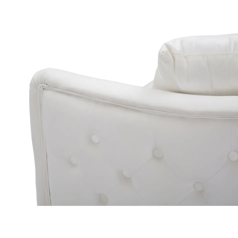 2 -sits soffa klädd i sammet med järnfötter - Annetta Viadurini