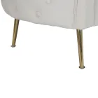 2 -sits soffa klädd i sammet med järnfötter - Annetta Viadurini