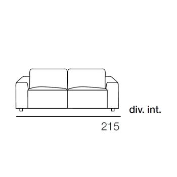 2- eller 3-sits soffa med utdragbara säten i Made in Italy-tyg - Alis