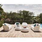 2 -sits utomhus soffa i färgad polyeten tillverkad i Italien - juli Viadurini