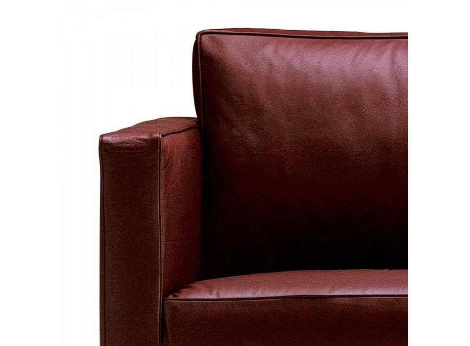 2 -sits soffa vadderad och stoppad i fint tillverkat i Italien läder - Centauro Viadurini