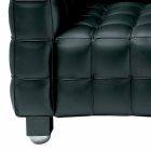 2 -sits soffa klädd i quiltat effektläder tillverkat i Italien - Vesuvio Viadurini