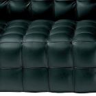 2 -sits soffa klädd i quiltat effektläder tillverkat i Italien - Vesuvio Viadurini