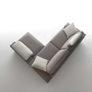 3-sits soffa med vändbar halvön fåtölj Tillverkad i Italien - Alsace