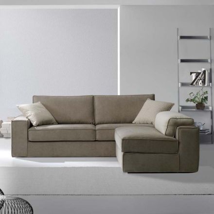 3-sits soffa med vändbar halvön fåtölj Tillverkad i Italien - Alsace Viadurini
