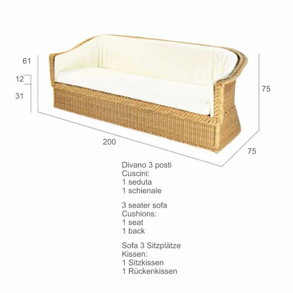 3 sits utomhus polyeten flätat i Oslo handen Viadurini