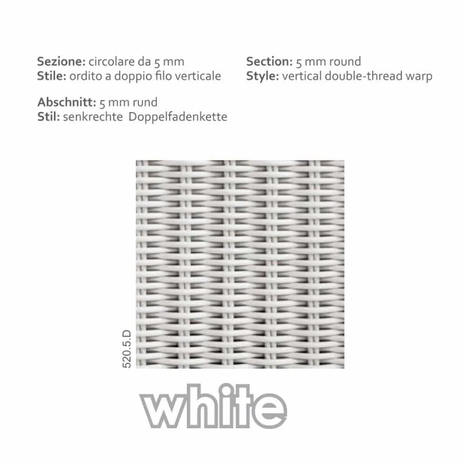 3 sits utomhus polyeten flätat i Oslo handen Viadurini