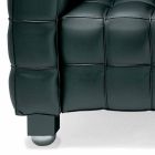 3 -sits soffa i kvalitet Made in Italy Quiltat effektläder - Vesuvius Viadurini