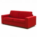3-sits stor soffa Mora, tillverkad i Italien, klädsel i tyg / konstläder