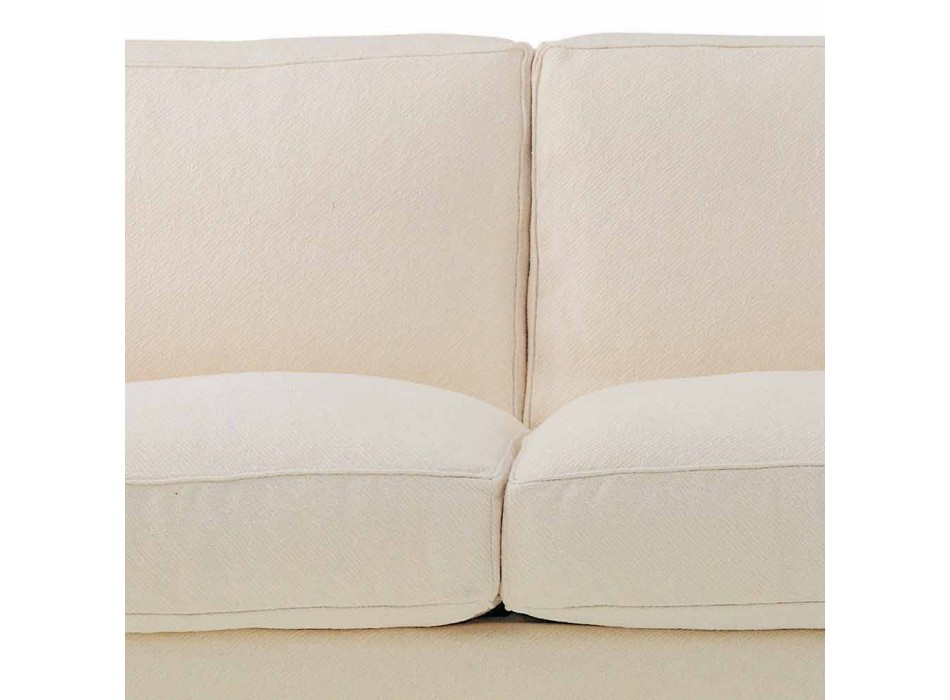 3 -sits soffa täckt i hög kvalitet tillverkad i Italien Tyg - Andromeda Viadurini