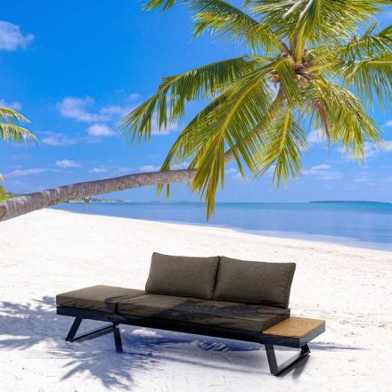 3-sits soffa Konvertibel till schäslong med justerbart ryggstöd - Lire Viadurini