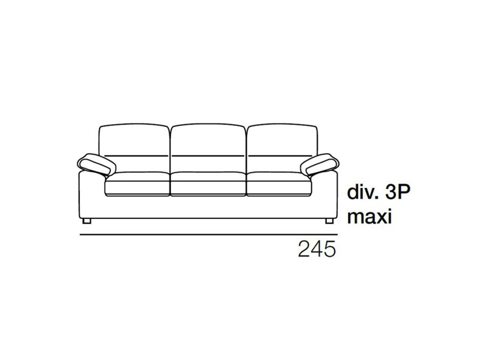 2 eller 3-sits soffa i vitt tygdesign Tillverkad i Italien - Abudhabi