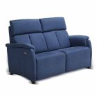 2-sits soffa i modern design, läder, ekoläder eller Gelso-tyg Viadurini