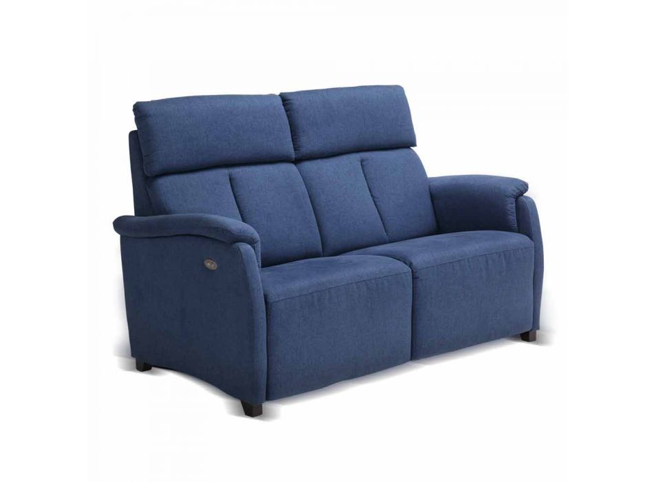 2-sits soffa i modern design, läder, ekoläder eller Gelso-tyg Viadurini