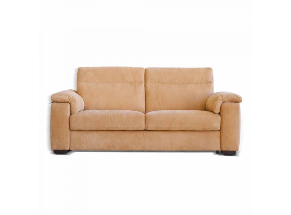 Design 2-sits soffa i tyg eller ekologiskt läder Lilia, tillverkad i Italien Viadurini