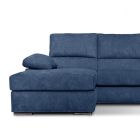 3-sits soffa med vändbar sittpuff i Made in Italy-tyg - Abudhabi Viadurini